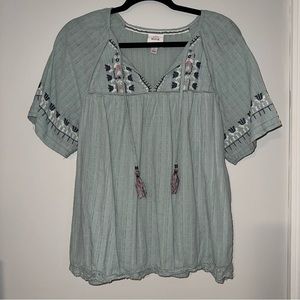 Knox Rose Embroidered Top